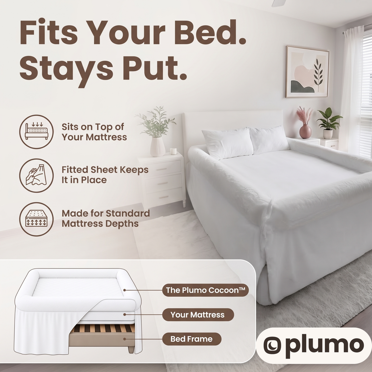 Fits your bed, stays put