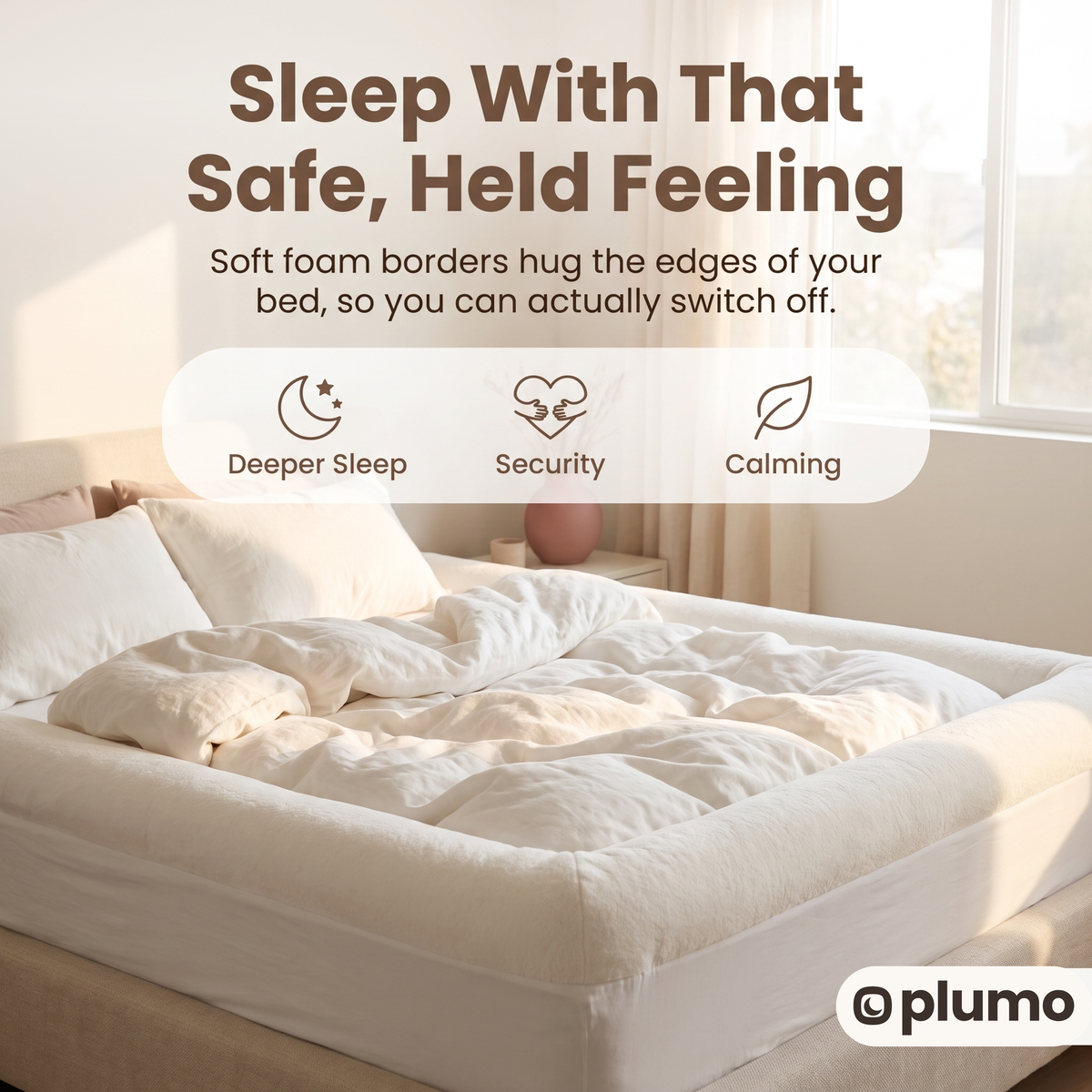 Sleep with that safe, held feeling